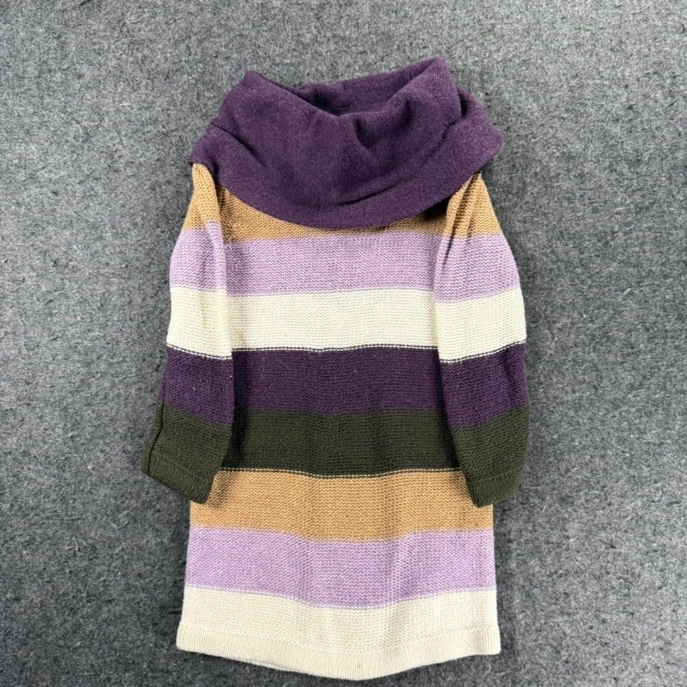Joe Fresh‎ Toddler Girl's Purple Striped Knit Sweater Dress, Size 2 Years